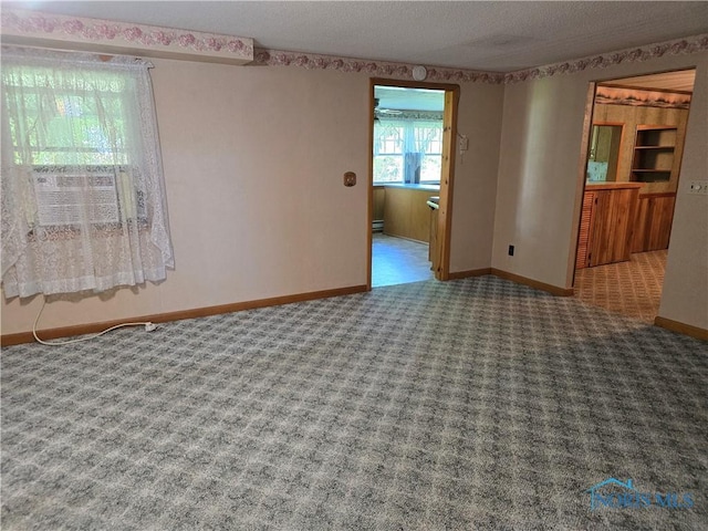 23423 Rd 104, Oakwood, OH 45873 - spare room featuring baseboards, carpet floors, and a textured ceiling