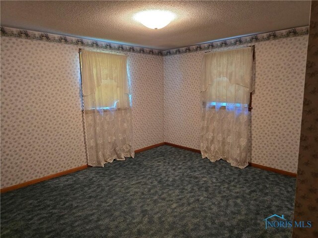 23423 Rd 104, Oakwood, OH 45873 - carpeted spare room with a textured ceiling