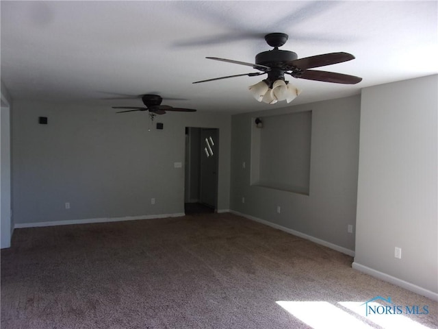 417 Race St, Clyde, OH 43410 - carpeted empty room featuring ceiling fan and baseboards
