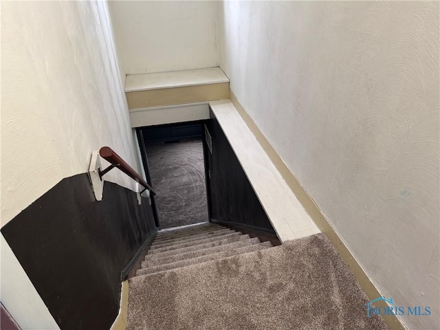 215 E Bryan St, Bryan, OH 43506 - stairway with carpet