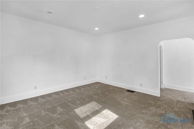 308 Crittenden Ave, Toledo, OH 43609 - carpeted spare room with recessed lighting and baseboards