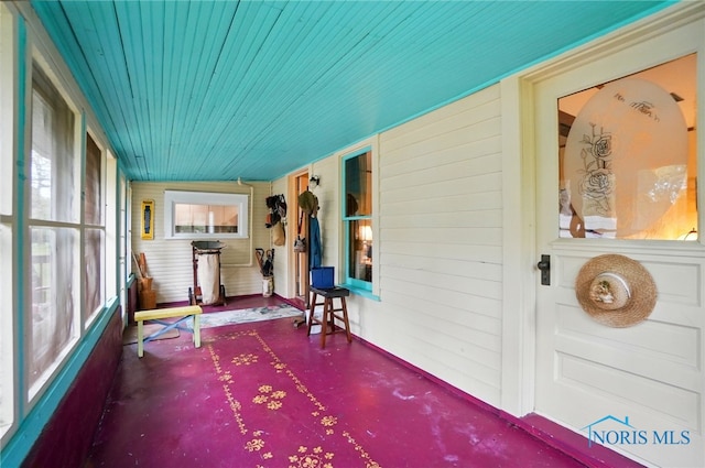 7438 Yawberg Rd, Whitehouse, OH 43571 - sunroom with wood walls and wooden ceiling