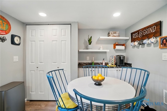 7438 Yawberg Rd, Whitehouse, OH 43571 - dining space with wood finished floors and recessed lighting