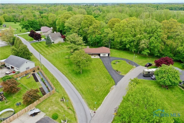 230 Orchard Ln, Upper Sandusky, OH 43351 - drone / aerial view of a heavily wooded area