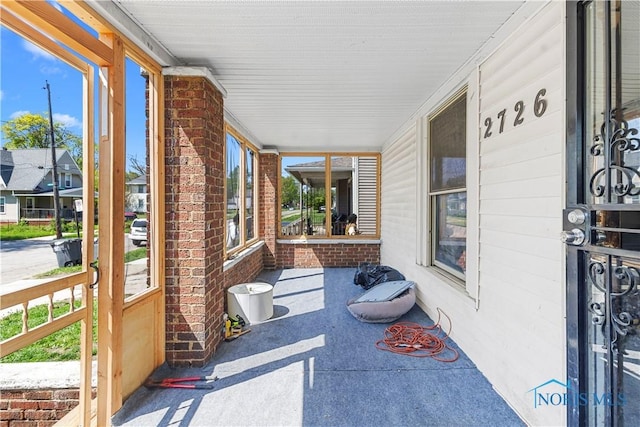 view of patio / terrace featuring a porch