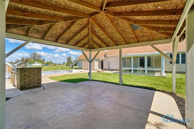 5450 Twp Rd 69, Tiffin, OH 44883 - view of patio with a grill and an outdoor structure
