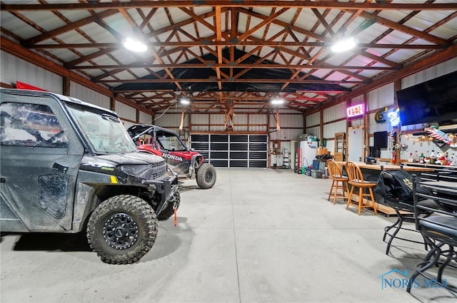 9544 Maumee Western Rd, Monclova, OH 43542 - garage featuring water heater and metal wall