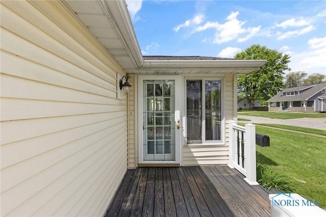 21 Pennsylvania Ave, Waterville, OH 43566 - wooden deck featuring a yard