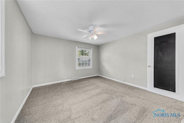 21 Pennsylvania Ave, Waterville, OH 43566 - carpeted spare room featuring a ceiling fan and baseboards
