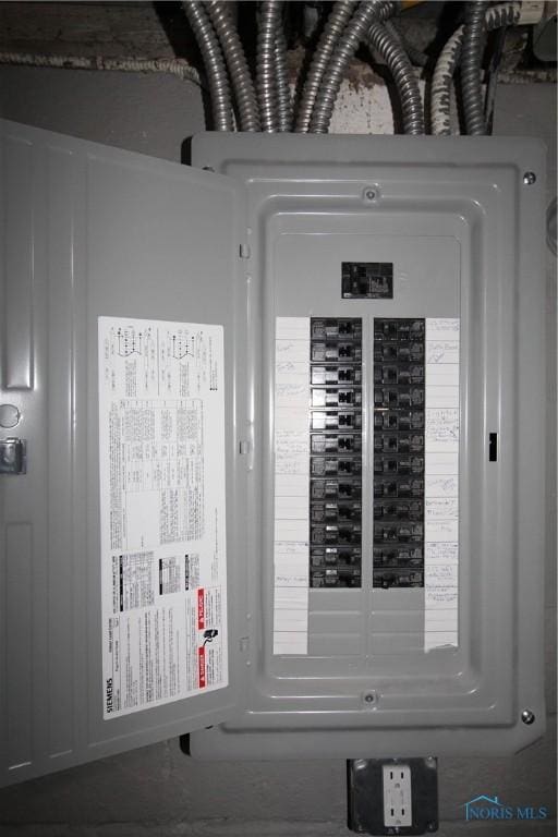 utility room with electric panel