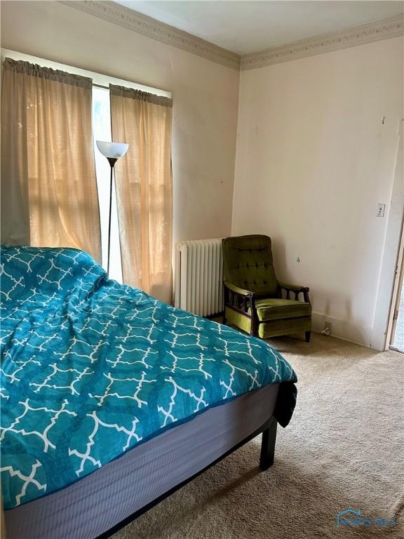 202 E Montford Ave, Ada, OH 45810 - carpeted bedroom with radiator