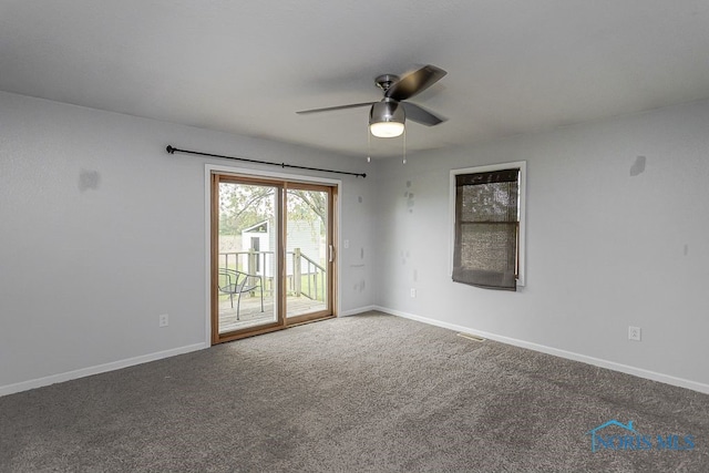 17315 County Road R, Napoleon, OH 43545 - carpeted spare room with ceiling fan and baseboards