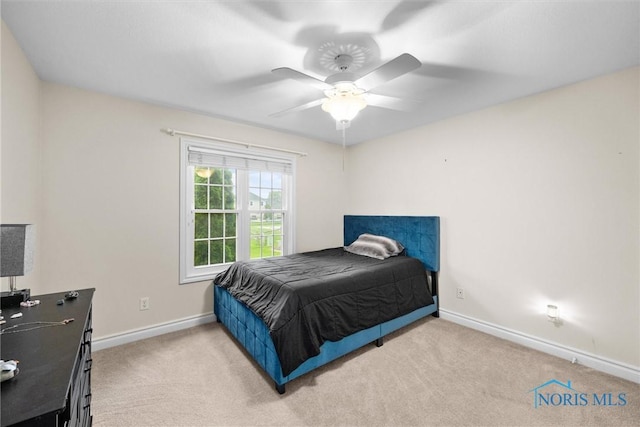 5723 Timbers Grn, Waterville, OH 43566 - bedroom with baseboards, carpet, and a ceiling fan
