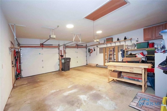 2008 Rush Creek Ct, Findlay, OH 45840 - garage featuring a garage door opener and recessed lighting