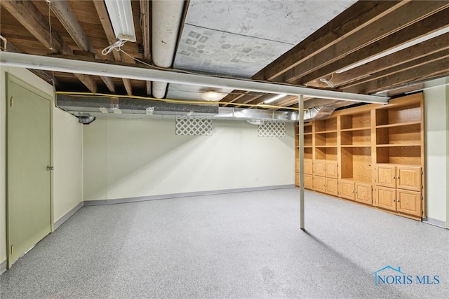 2454 Adams Ridge Rd, Defiance, OH 43512 - basement with baseboards