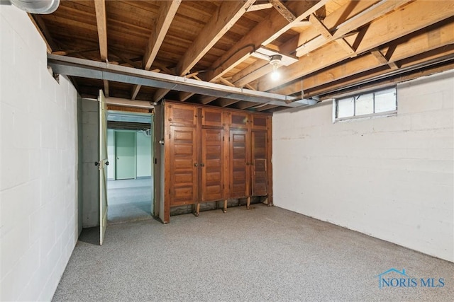 2454 Adams Ridge Rd, Defiance, OH 43512 - below grade area featuring concrete block wall