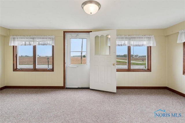 2454 Adams Ridge Rd, Defiance, OH 43512 - unfurnished room with plenty of natural light, carpet flooring, and baseboards