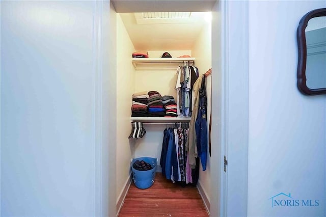 218 E Mcpherson Ave, Findlay, OH 45840 - walk in closet with wood finished floors