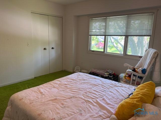 6047 Peppermill Dr, Sylvania, OH 43560 - carpeted bedroom featuring a closet and baseboards