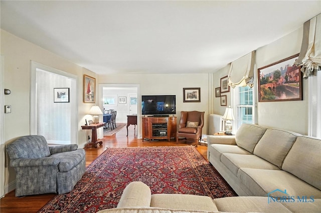 232 E Wayne St, Maumee, OH 43537 - living area with wood finished floors