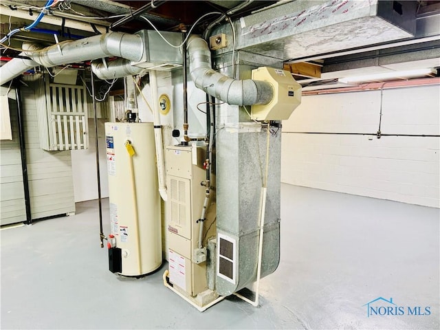 utilities featuring water heater