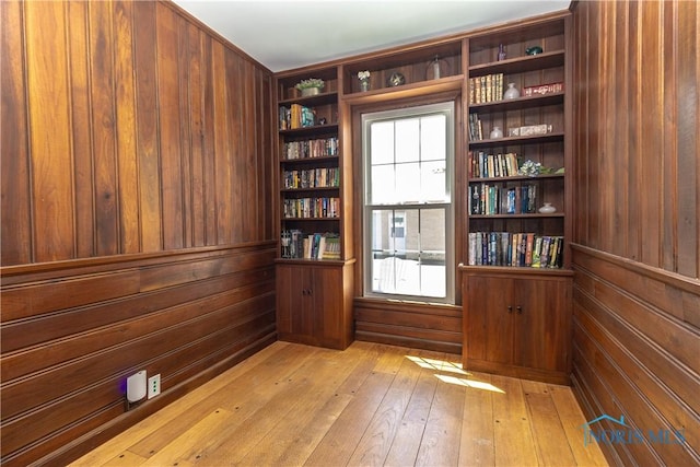 1619 Grant Blvd, Findlay, OH 45840 - unfurnished room with wood walls and light wood-style flooring