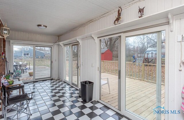 3757 N Mccord Rd, Toledo, OH 43617 - view of unfurnished sunroom