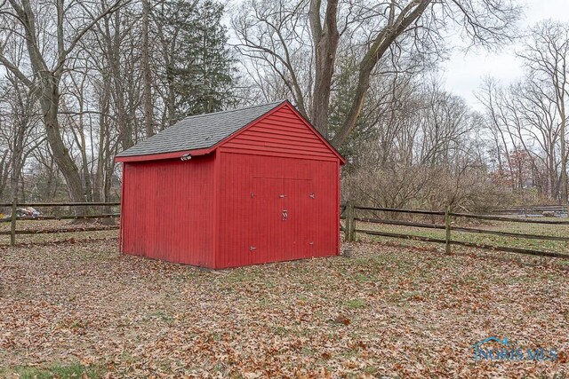 3757 N Mccord Rd, Toledo, OH 43617 - view of shed with a fenced backyard