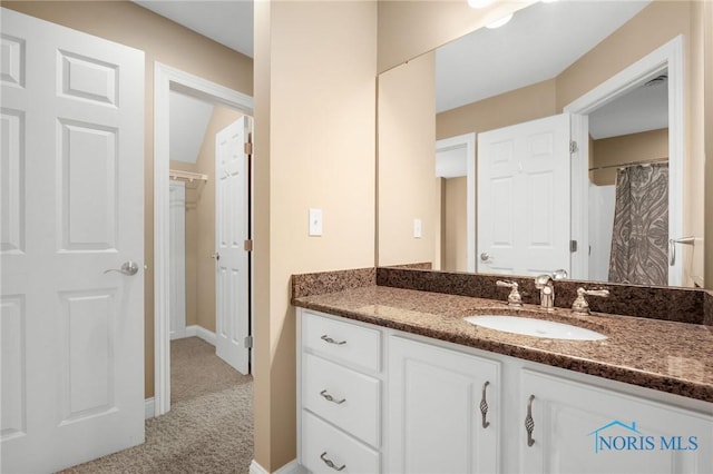 665 Meadowview Dr, Findlay, OH 45840 - full bath featuring vanity and baseboards