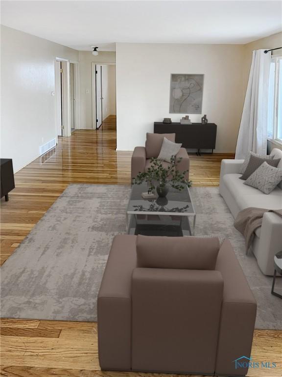 1381 Junior Dr, Maumee, OH 43537 - living room featuring wood finished floors