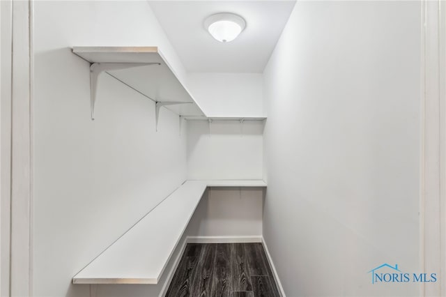 221 Poplar St, North Baltimore, OH 45872 - spacious closet featuring dark wood finished floors