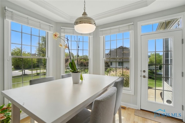 sunroom with french doors and plenty of natural light