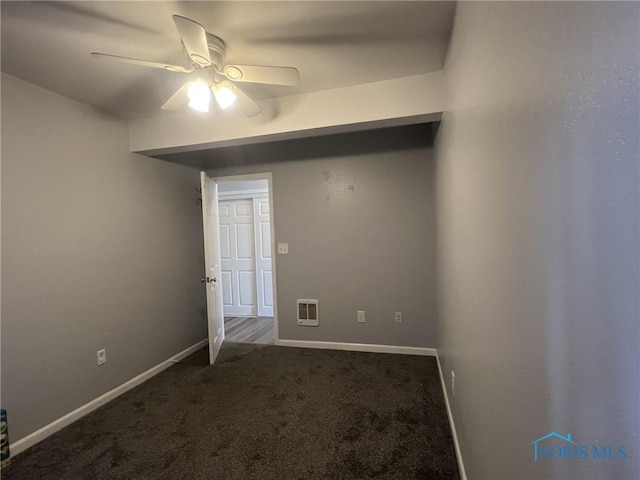 118 N Main St, Bloomdale, OH 44817 - carpeted spare room with a ceiling fan and baseboards