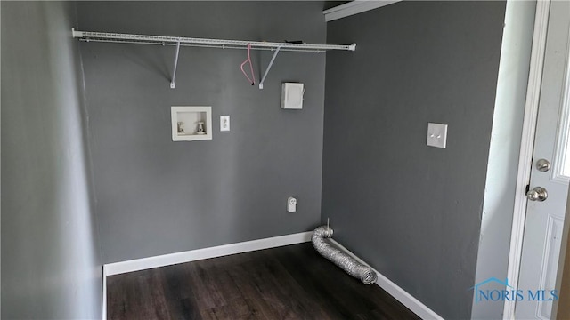 103 E N St, Liberty Center, OH 43532 - laundry room with washer hookup, wood finished floors, and baseboards