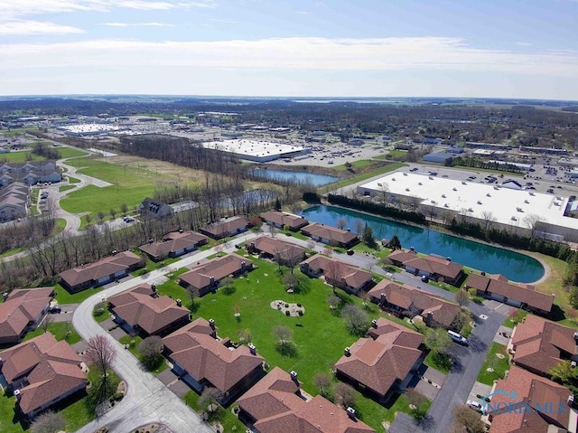 2023 Bluestone Dr, Findlay, OH 45840 - aerial view of property's location featuring a nearby body of water and nearby suburban area