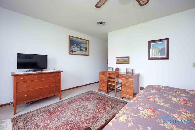 2023 Bluestone Dr, Findlay, OH 45840 - carpeted bedroom featuring baseboards and a ceiling fan