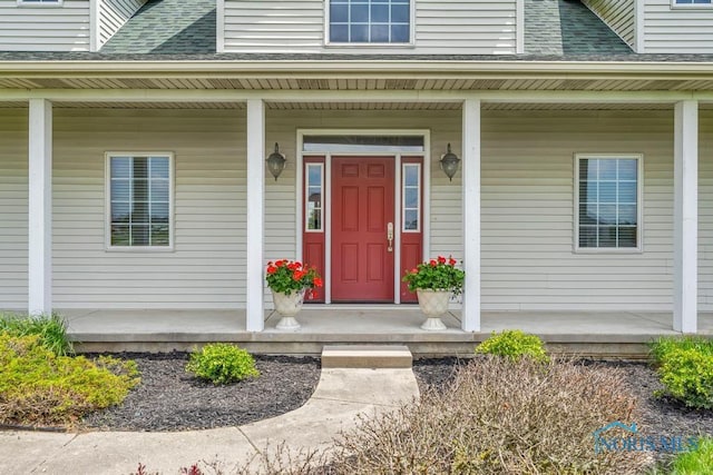 14360 County Road 2, Swanton, OH 43558 - entrance to property with a porch and a shingled roof