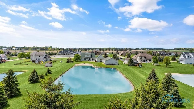 14360 County Road 2, Swanton, OH 43558 - aerial view of residential area with a nearby body of water