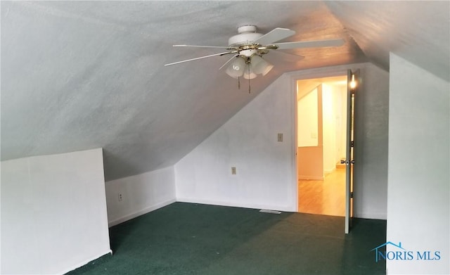 5502 Rudyard Rd, Sylvania, OH 43560 - bonus room with lofted ceiling, ceiling fan, carpet, and baseboards