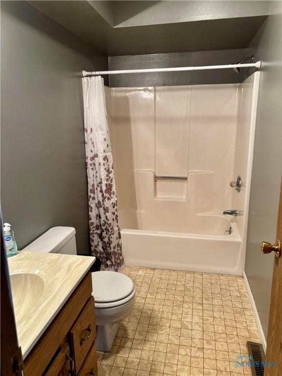 6955 Dorr St Unit 56, Toledo, OH 43615 - full bathroom with toilet, shower / bath combo, and vanity