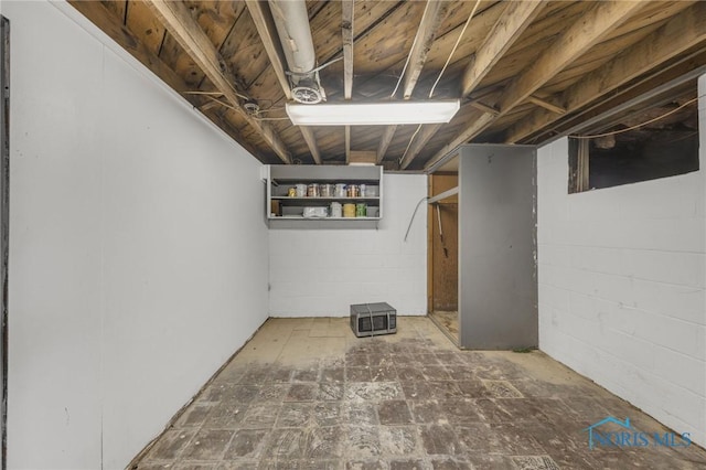 259 W Elm St, Wauseon, OH 43567 - unfinished below grade area featuring concrete block wall