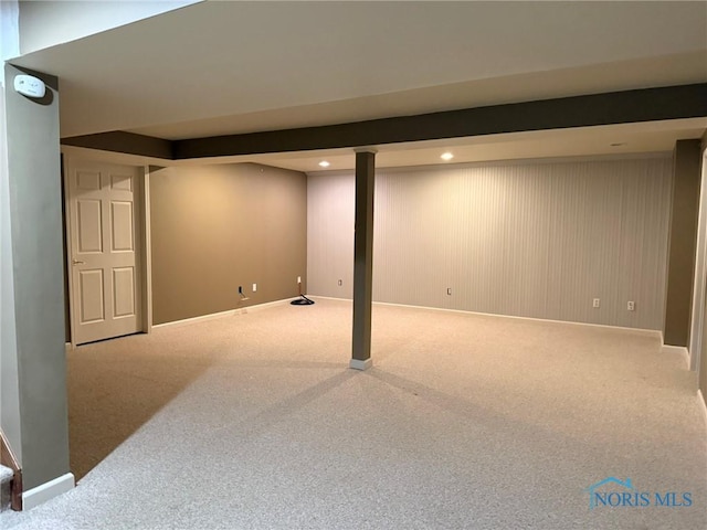 8411 Willow Glen Ct, Holland, OH 43528 - finished below grade area featuring carpet flooring and recessed lighting