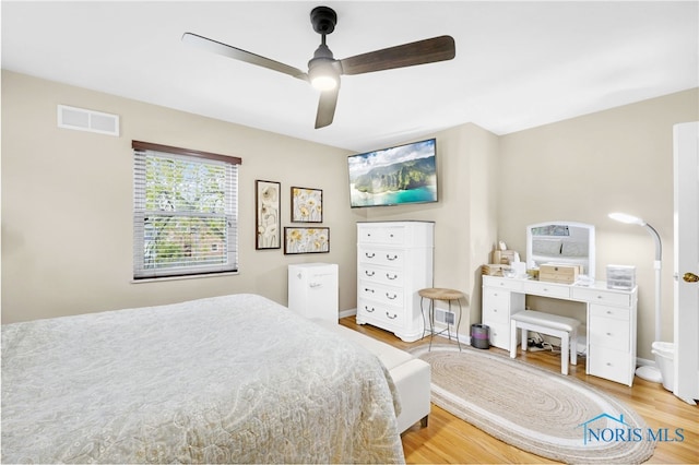 2324 Secor Rd, Toledo, OH 43606 - bedroom featuring wood finished floors and ceiling fan