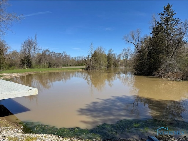 5412 Evansport Rd, Defiance, OH 43512 - water view with a heavily wooded area