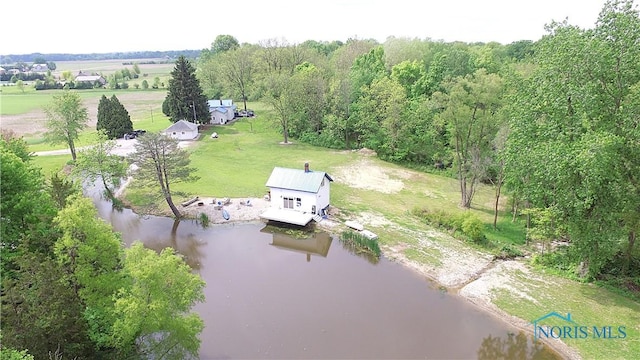 5412 Evansport Rd, Defiance, OH 43512 - aerial view of property and surrounding area featuring rural landscape and a nearby body of water