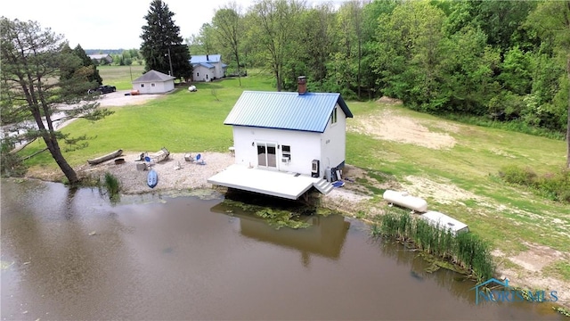 5412 Evansport Rd, Defiance, OH 43512 - aerial view of property and surrounding area featuring a nearby body of water
