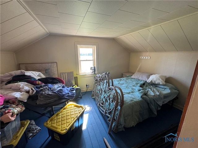 5412 Evansport Rd, Defiance, OH 43512 - bedroom with hardwood / wood-style floors and lofted ceiling