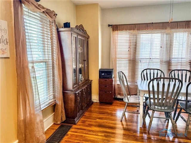 348 S 8th St, Upper Sandusky, OH 43351 - dining space with wood finished floors and baseboards