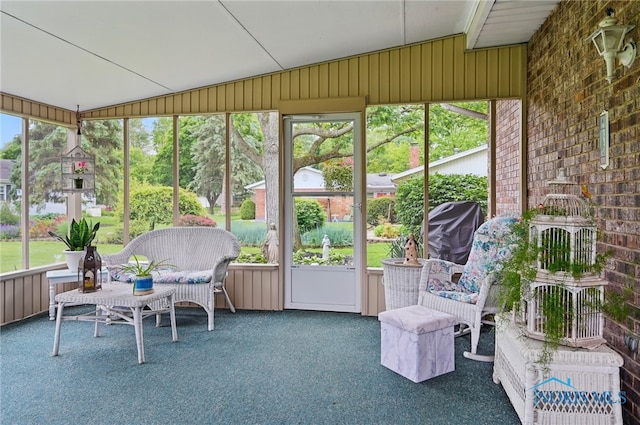 2009 Saratoga Dr, Findlay, OH 45840 - sunroom with vaulted ceiling and healthy amount of natural light