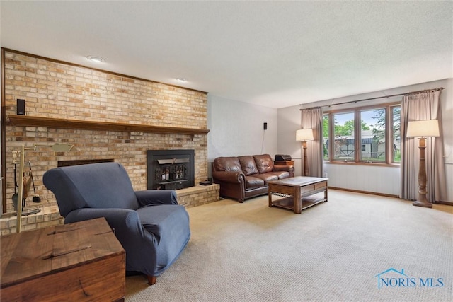 2142 Tracy Rd, Northwood, OH 43619 - carpeted living room with a fireplace